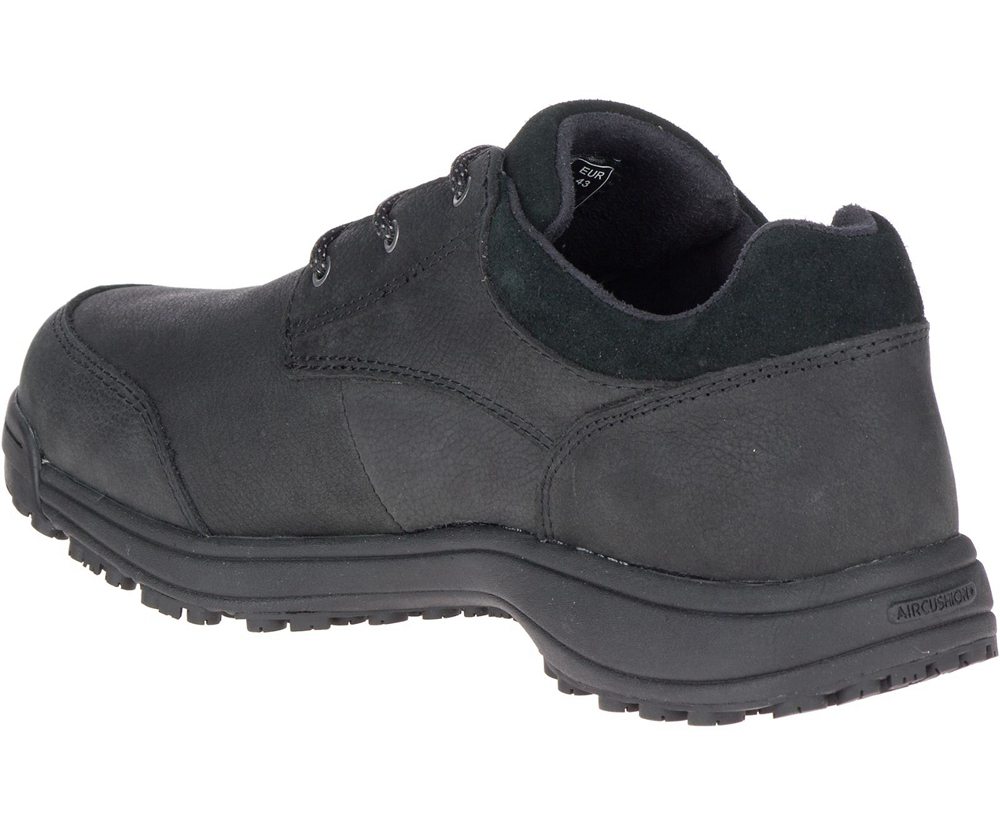 Merrell Work Shoes Black - Sutton Oxford AC+ PRO - Mens 96IWHGRUA